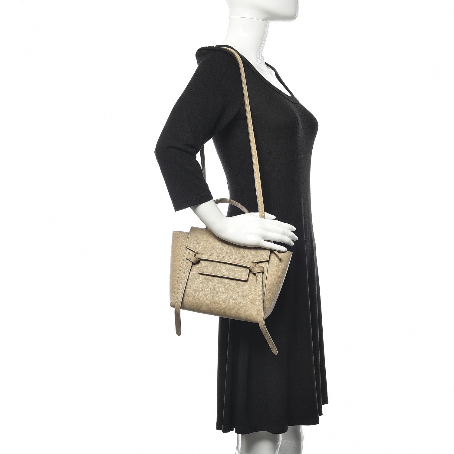 Celine Grained Calfskin Nano Belt Bag Light Taupe 2 of 9