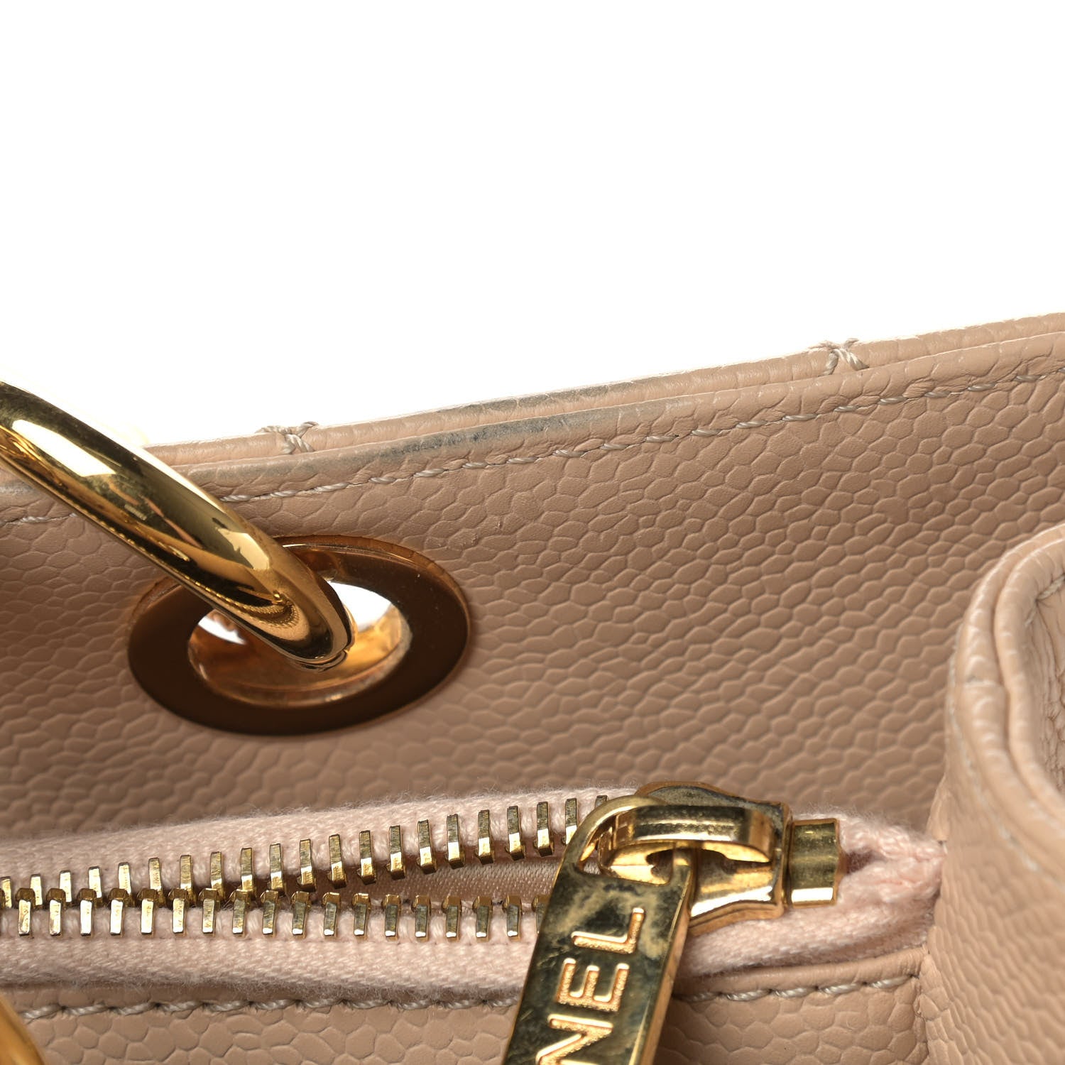 Chanel Caviar Quilted Grand Shopping Tote GST Beige 14 of 14
