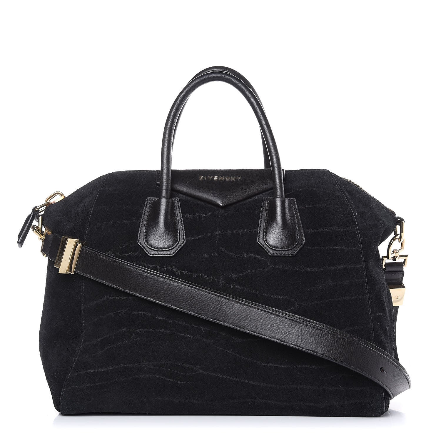 Givenchy Suede Medium Antigona Black 1 of 22