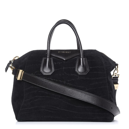 Givenchy Suede Medium Antigona Black 1 of 22
