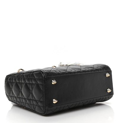 Christian Dior Lambskin Cannage Small My ABCDior Lady Dior Black 4 of 8