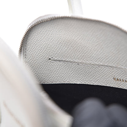 Balenciaga Grained Calfskin XXS Ville Top Handle Bag White Black 9 of 20