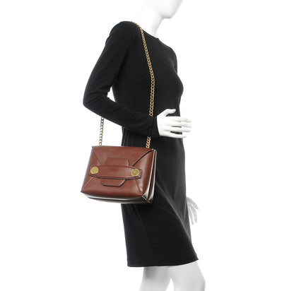 Stella McCartney Eco Alter Nappa Small Popper Shoulder Bag Cognac 2 of 9