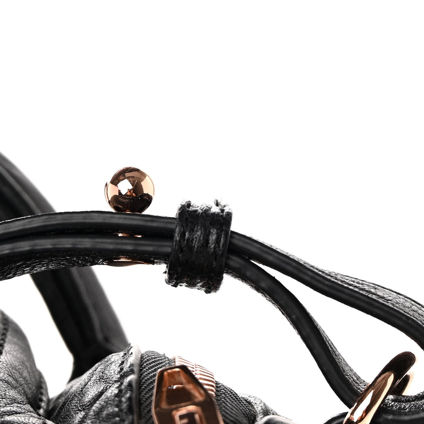 Pebbled Lambskin Rockie Black Rose Gold Hardware