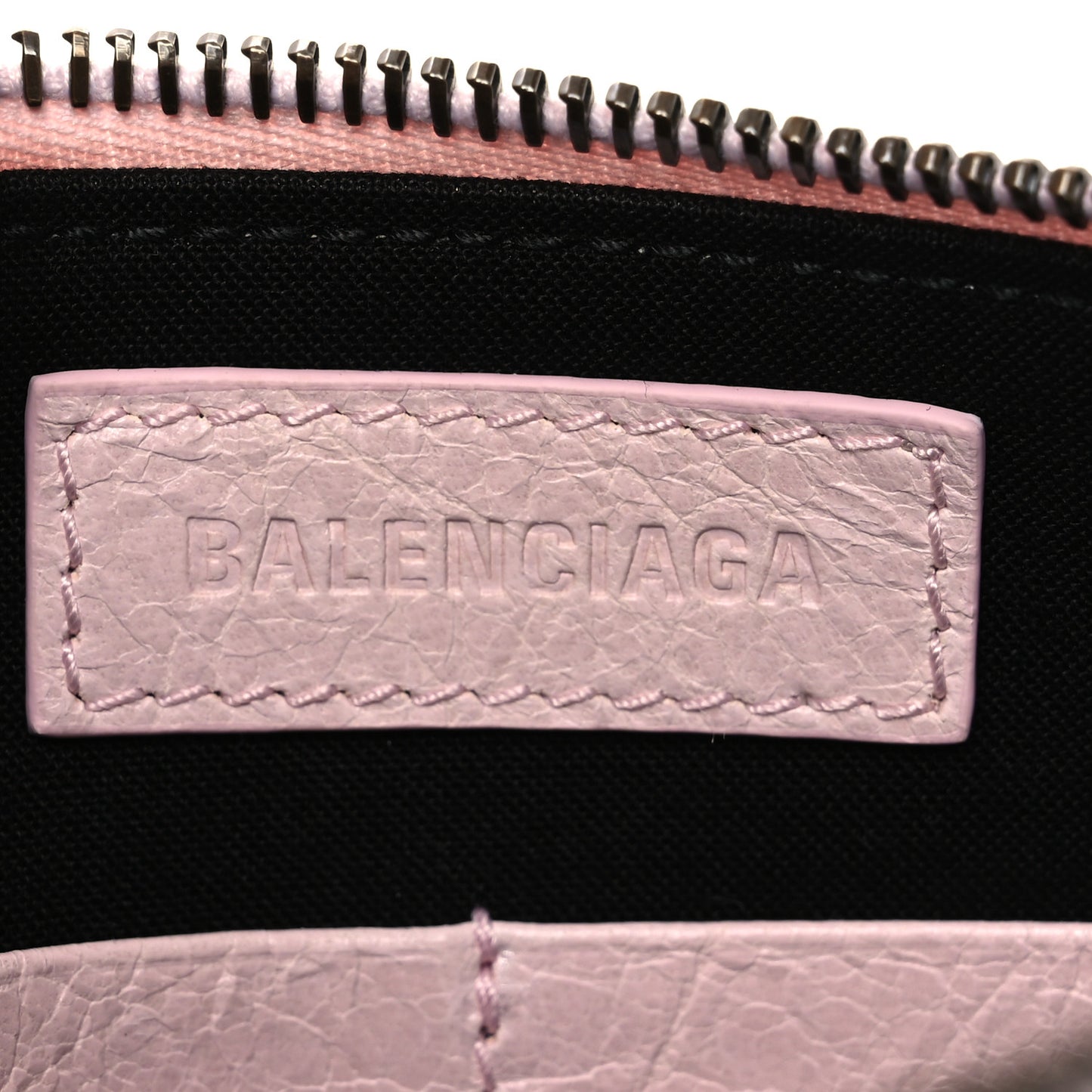 Agneau Arena Classic Hardware Le City Pouch On Strap Petal Pink