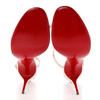 Christian Louboutin Nappa Rosalie 100 Sandals 41 Bianco 5 of 12
