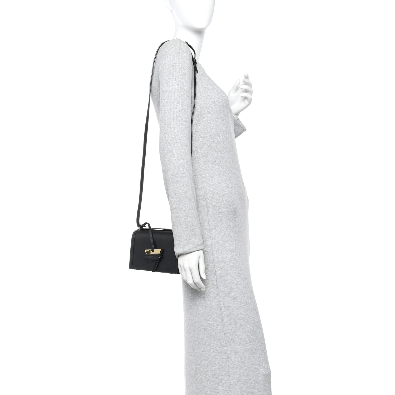 Loewe Calfskin Mini Barcelona Shoulder Bag Black 2 of 15