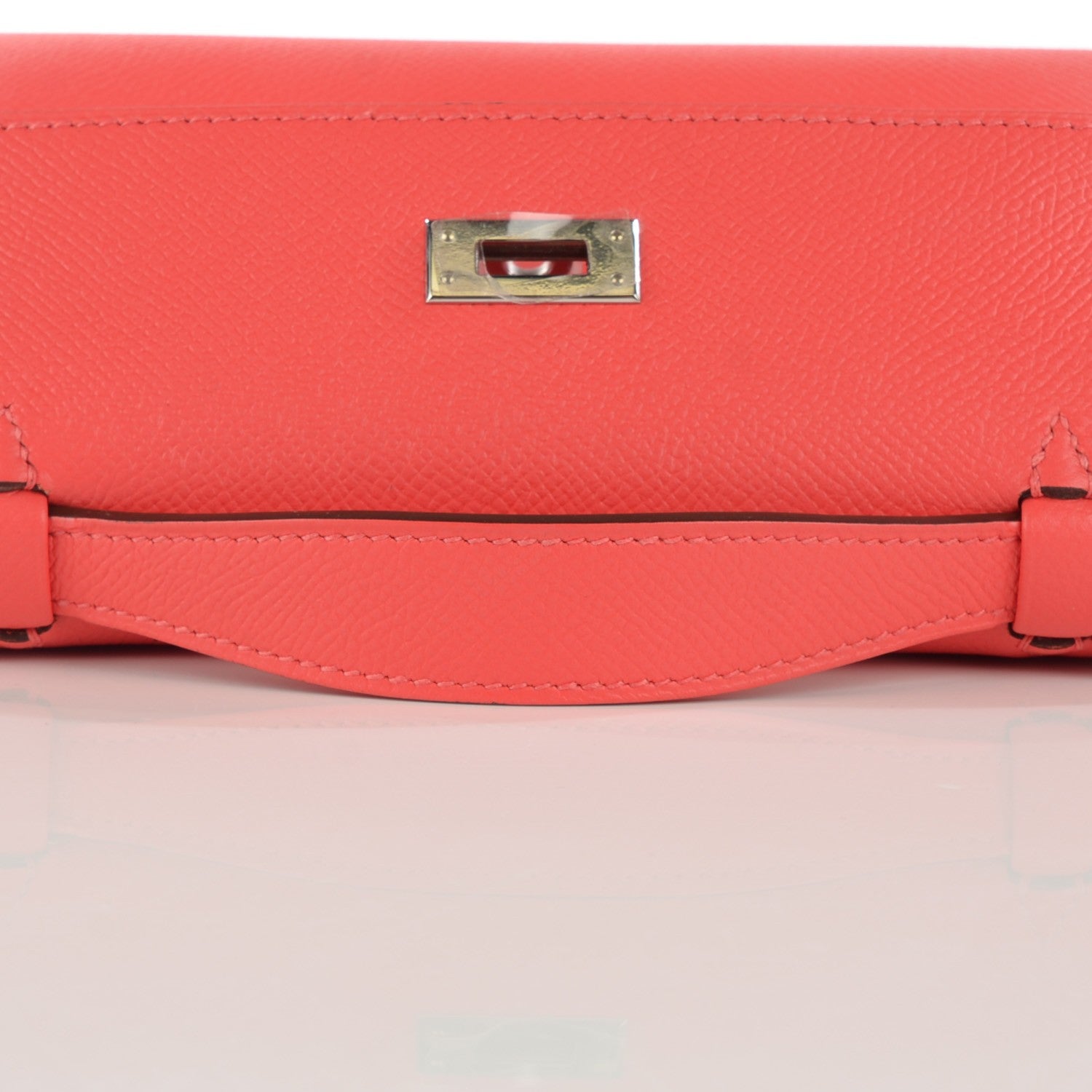 Hermes Epsom Kelly Pochette Clutch Rouge Pivoine 15 of 15