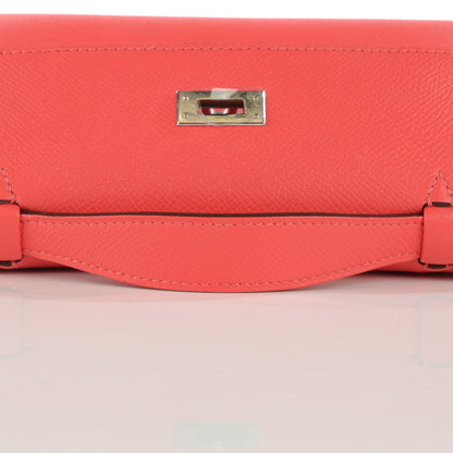 Hermes Epsom Kelly Pochette Clutch Rouge Pivoine 15 of 15