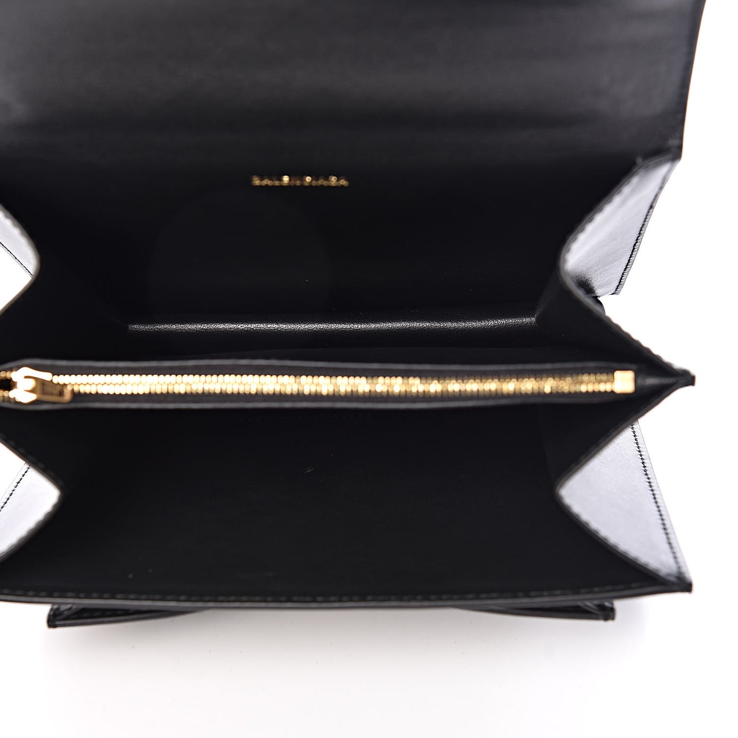 Box Calfskin S Sharp Chain Shoulder Bag Black