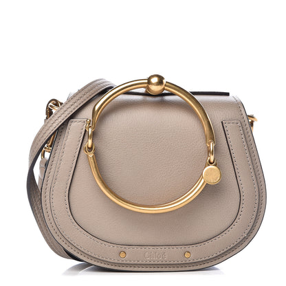 Chloe Calfskin Suede Small Nile Bracelet Bag Motty Grey 1 of 11