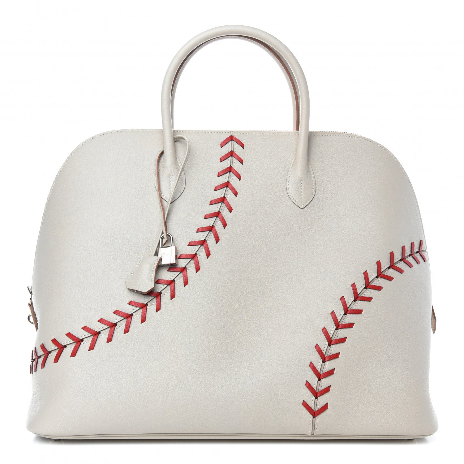 Hermes Evercolor 1923 Bolide 45 Baseball Bag Gris Perle 1 of 11