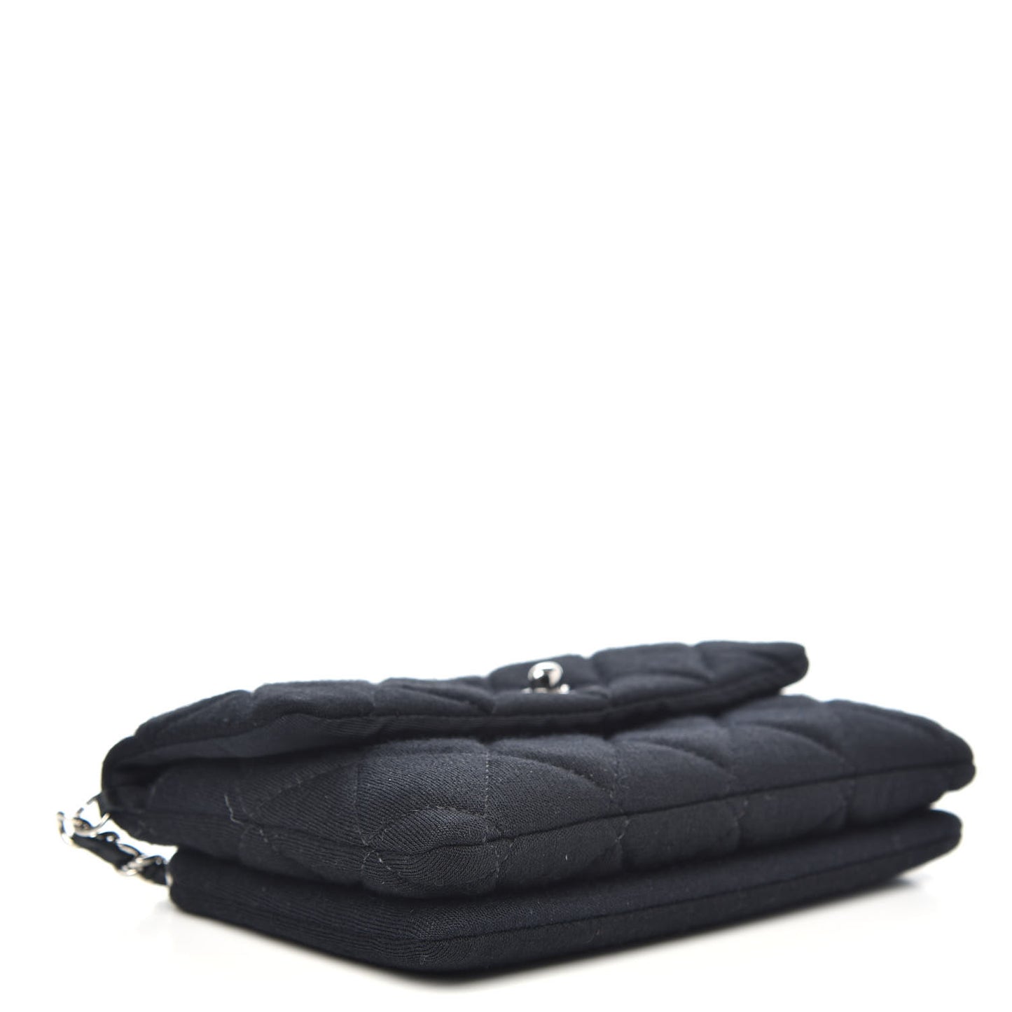 Jersey Quilted Mini Flap Black