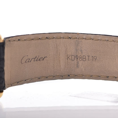 Cartier Stainless Steel 18K Yellow Gold Alligator 27mm Tank Solo Quartz Watch 8 of 9