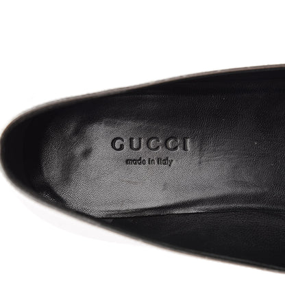 Gucci Metallic Calfskin Womens Horsebit Loafers 36 Silver 10 of 13