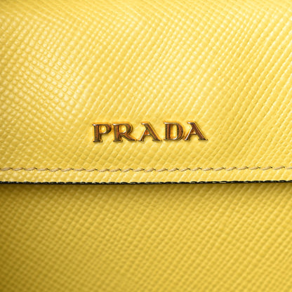Prada Saffiano Cuir Large Double Bag Soleil 6 of 13