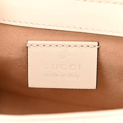 Gucci Calfskin Crystal Matelasse Aria Super Mini GG Marmont Shoulder Bag Mystic White Multicolor 6 of 11