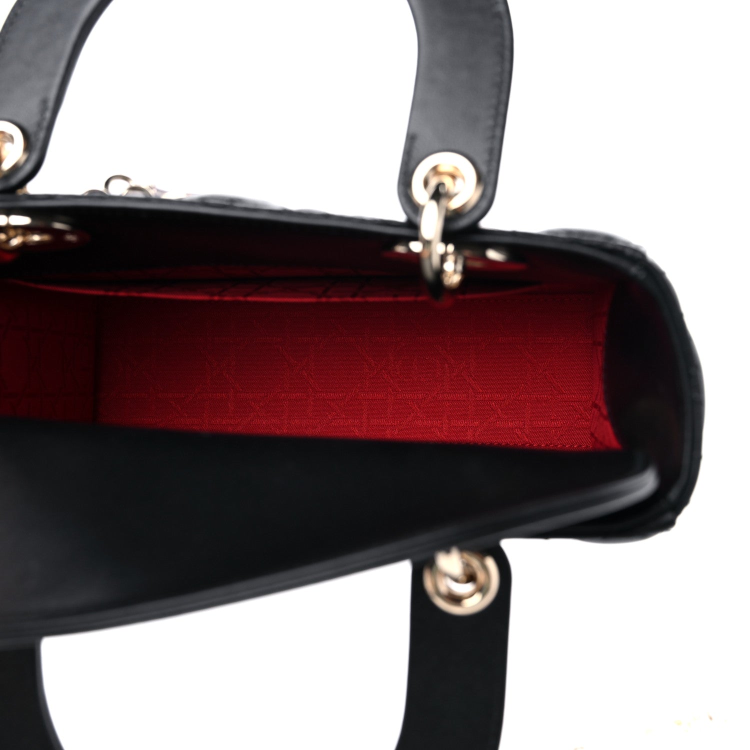 Christian Dior Lambskin Cannage Small My ABCDior Lady Dior Black 4 of 8