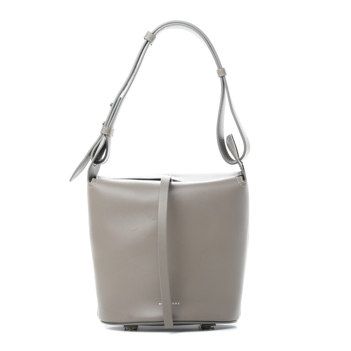 Supple Calfskin Small Bucket Taupe Brown