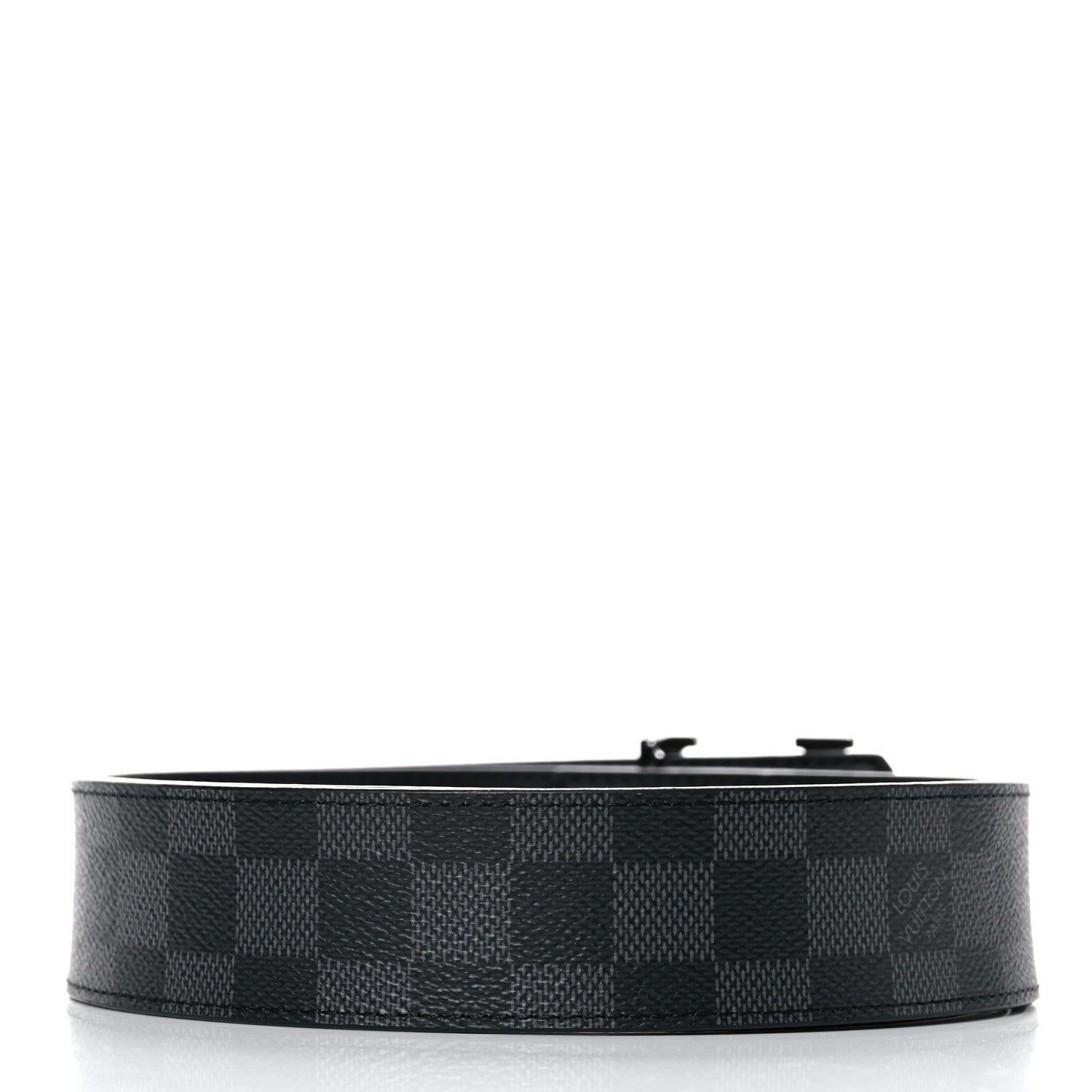 Louis Vuitton Damier Graphite 40mm LV Initiales Belt 95 38 2 of 5