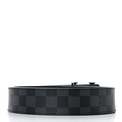 Louis Vuitton Damier Graphite 40mm LV Initiales Belt 95 38 2 of 5