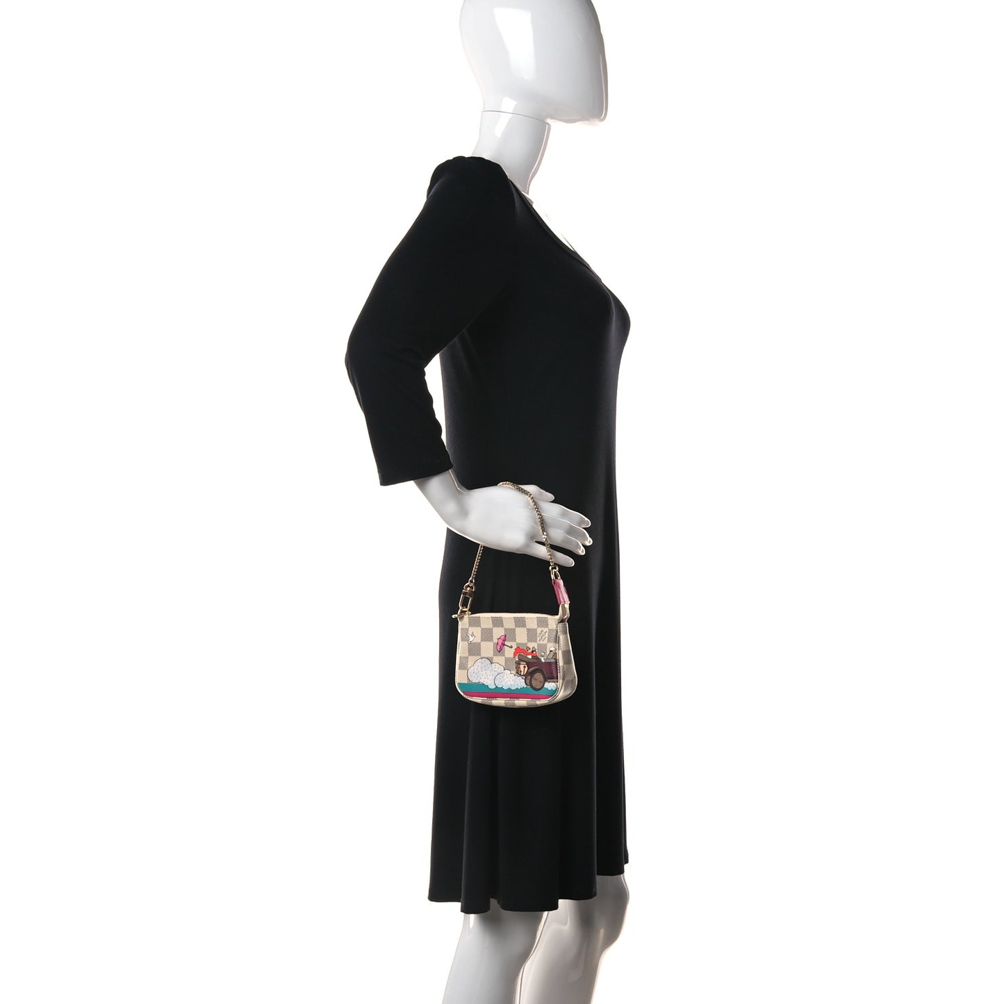 Damier Azur 2015 Christmas Animation Mini Pochette Accessories