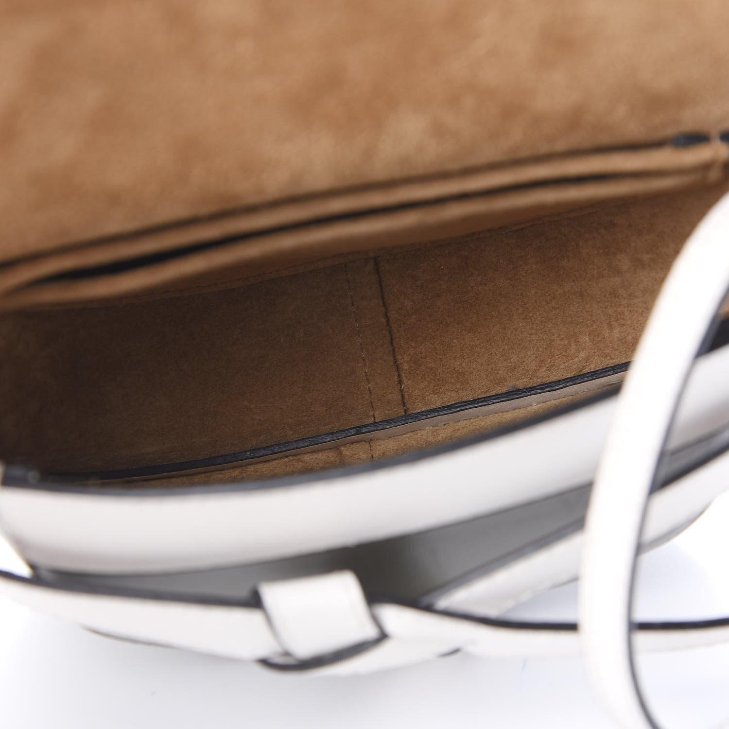 Loewe Calfskin Mini Gate Crossbody Bag Khaki Green Soft White 4 of 8