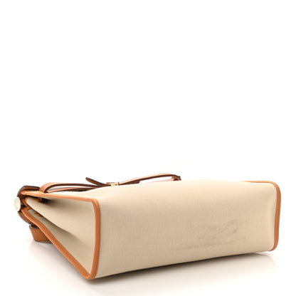 Hermes Vache Hunter Toile Herbag Zip 31 PM Trench Gold 5 of 13