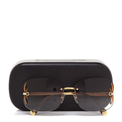 Louis Vuitton Lily Sunglasses Z0371U Brown Glitter 7 of 7