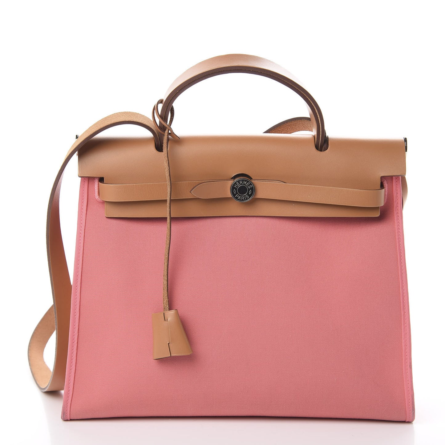 Vache Hunter Toile Herbag Zip 31 PM Rose Azalee Natural