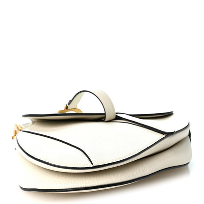 Christian Dior Grained Calfskin Saddle Bag White 4 of 10