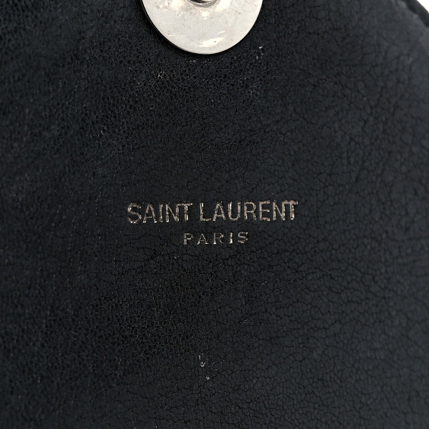 Saint Laurent Sheepskin Matelasse Chevron Monogram Medium College Bag Black 7 of 11