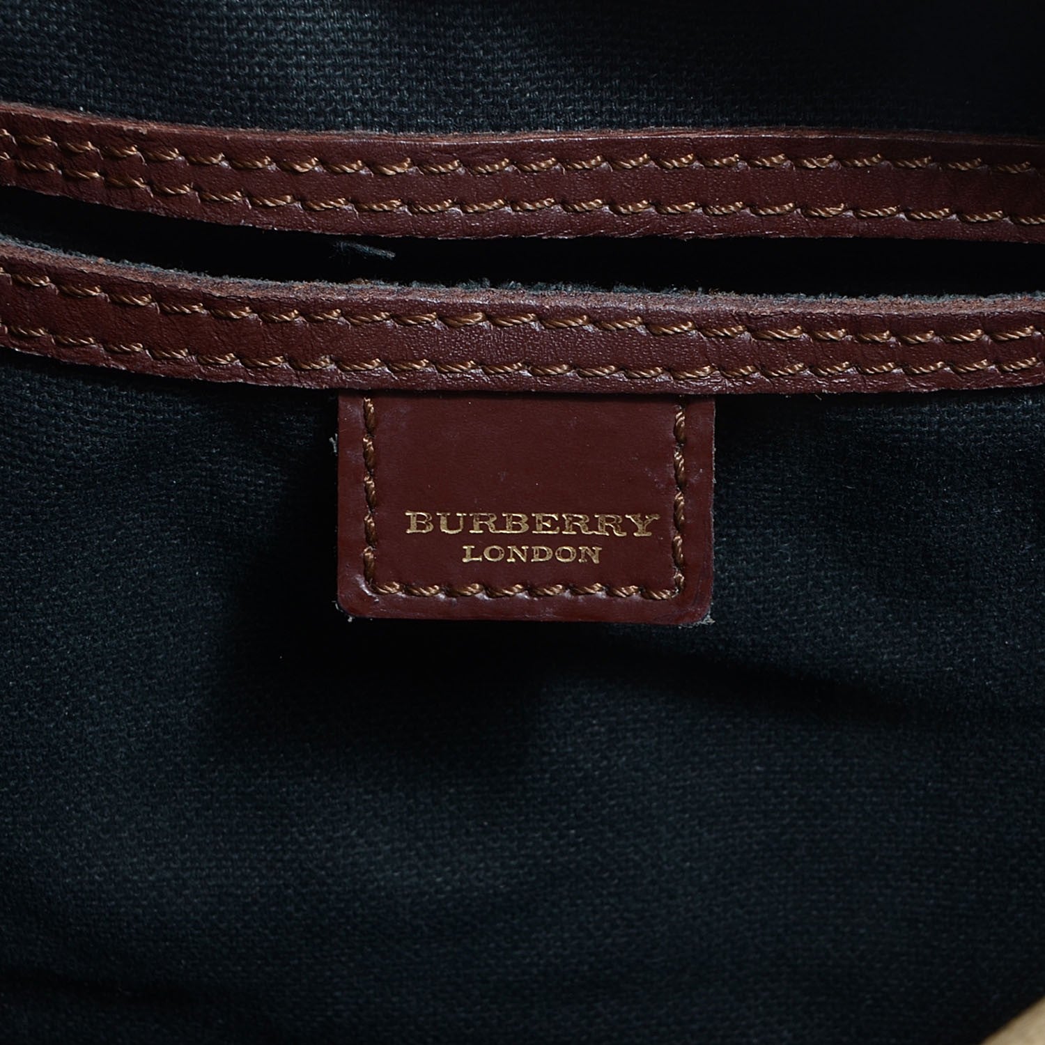 Burberry Haymarket Check Studded Bowler Brown 6 of 8