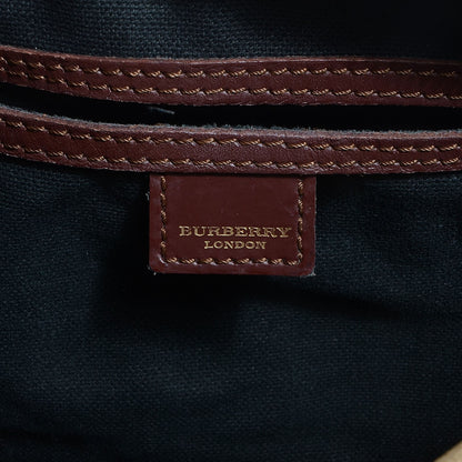 Burberry Haymarket Check Studded Bowler Brown 6 of 8