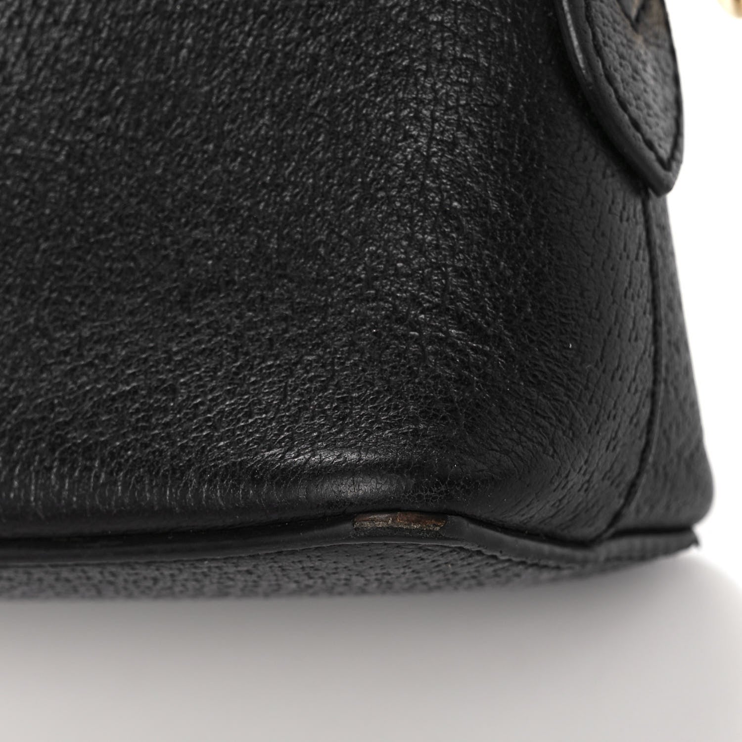 Gucci Calfskin GG Web Small Ophidia Dome Shoulder Bag Black 14 of 16