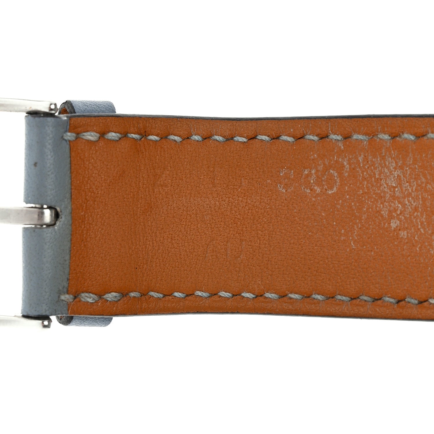 Hermes Swift 45mm Apple Watch Single Tour Band Bleu Lin 4 of 4