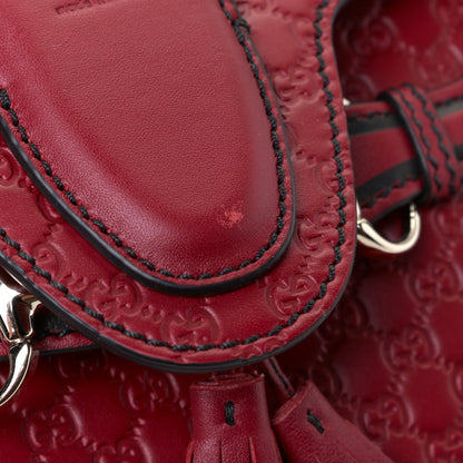 Gucci Soft Microguccissima Mini Emily Chain Shoulder Bag Rosso 5 of 5