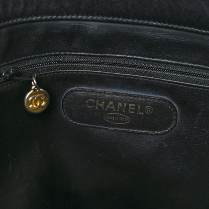 Chanel Calfskin Stitched XL Weekender Black 9 of 13