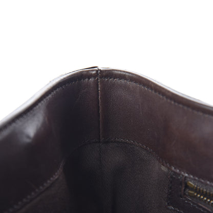 Gucci Monogram Calfskin Tote Dark Brown 8 of 18