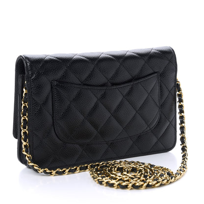 Chanel Caviar Quilted Wallet On Chain WOC Black 3 of 12