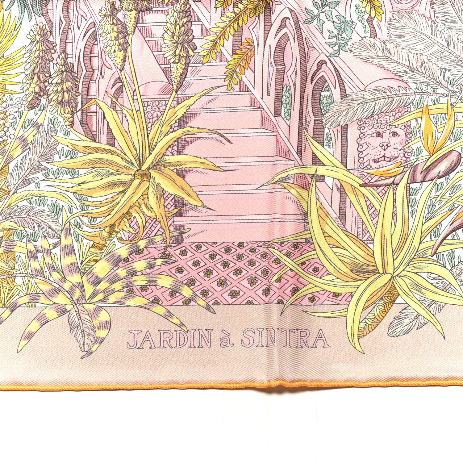 Hermes Silk Jardin A Sintra Scarf 90 5 of 5