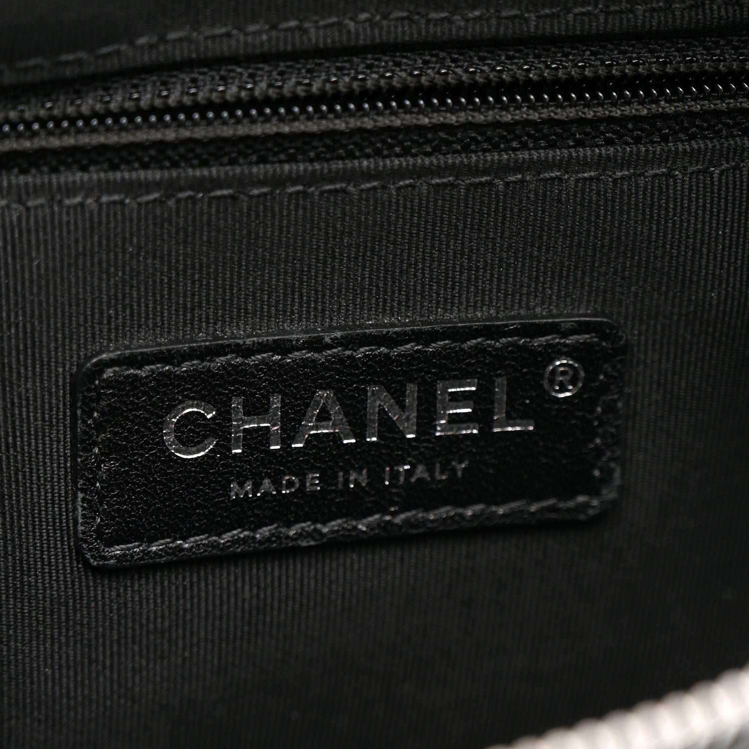 Chanel Calfskin Chain 20s Signe Waist Bag Black 6 of 12
