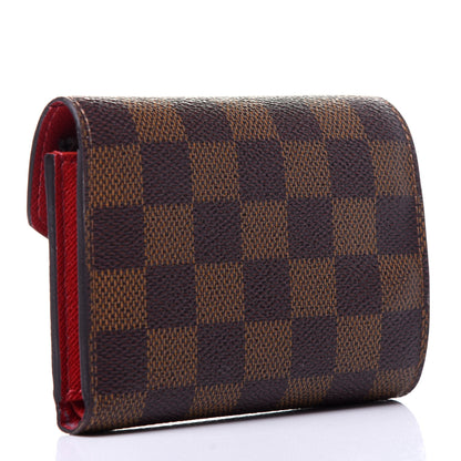 Louis Vuitton Damier Ebene Victorine Wallet Cherry 3 of 11