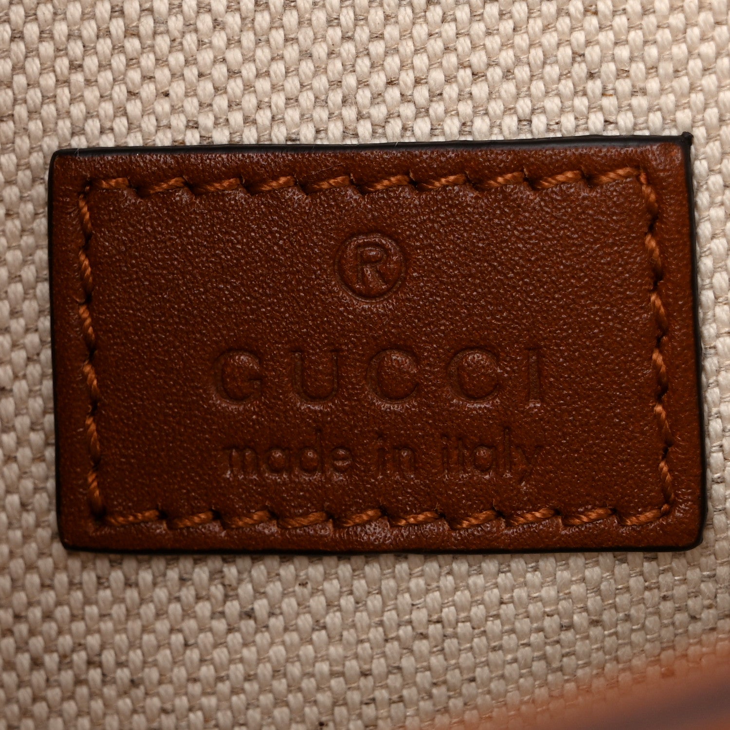 Gucci New Canvas Charisma Calfskin Crystal GG Monogram Mini Horsebit 1955 Shoulder Bag Camel Ebony 6 of 11