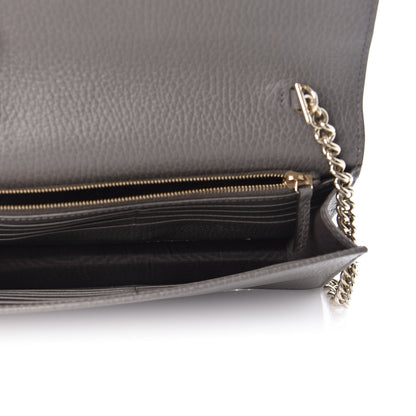 Gucci Dollar Calfskin Interlocking G Chain Wallet Loess 5 of 9