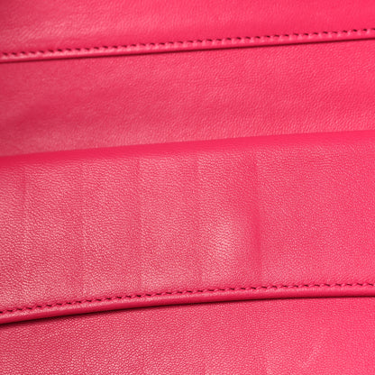 Chanel Lambskin Quilted Large Gusset Flap Wallet Pink 8 of 9