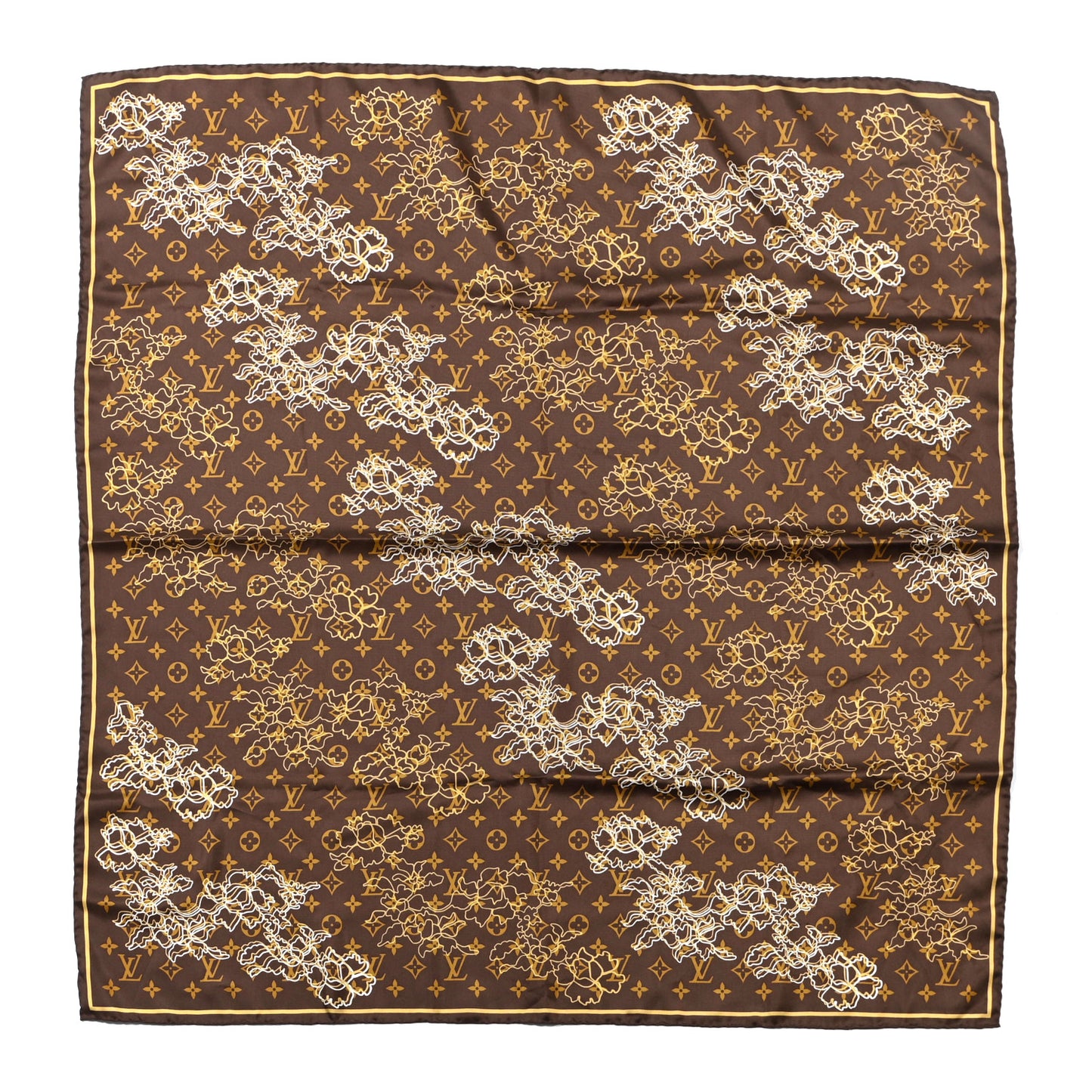 Silk Monogram Dentelle Scarf