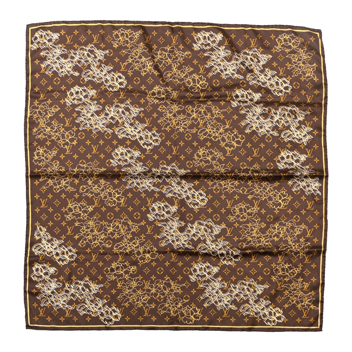 Louis Vuitton Silk Monogram Dentelle Scarf 1 of 4