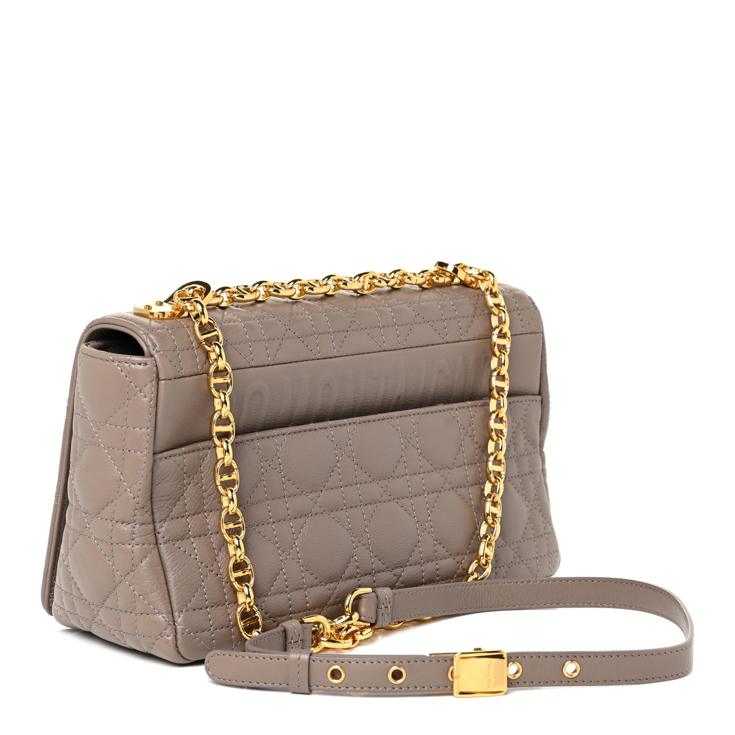 Lambskin Cannage Medium Caro Bag Warm Taupe