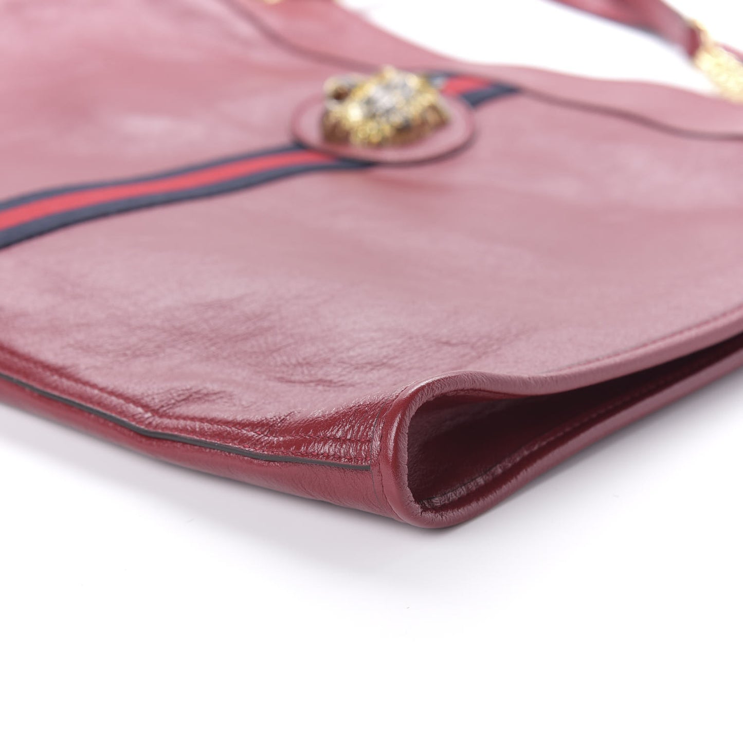Calfskin Large Rajah Chain Tote Romantic Cherry